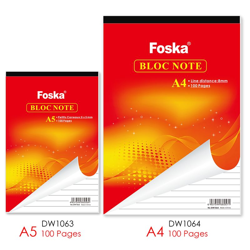 A4 100 Pages Lined Notebook