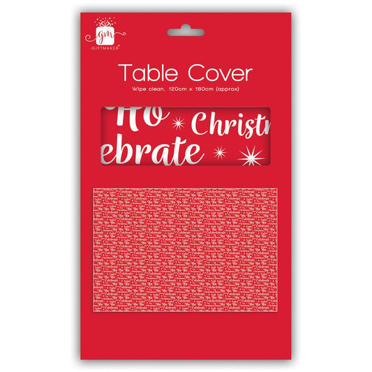 Ho Ho Ho Design Christmas Tablecover 120cm x 180cm