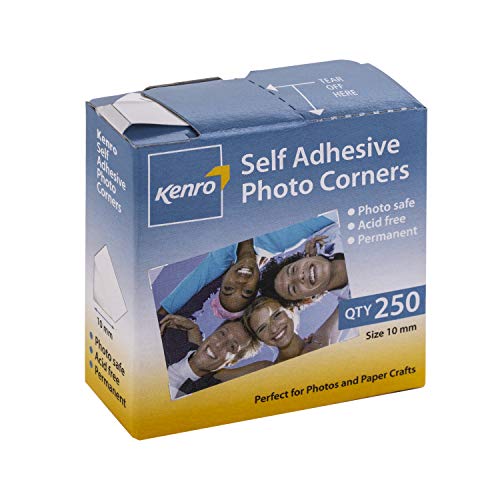 Kenro Single-sided Adhesive Photo Corners (Pack 250) 