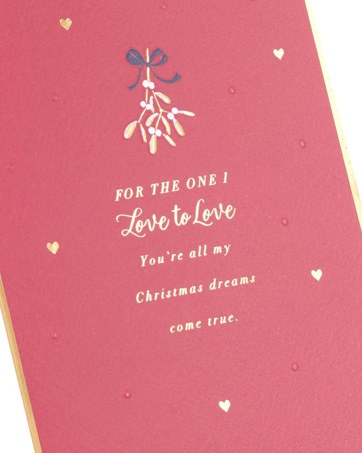 Mistletoe Design One I love Christmas Card