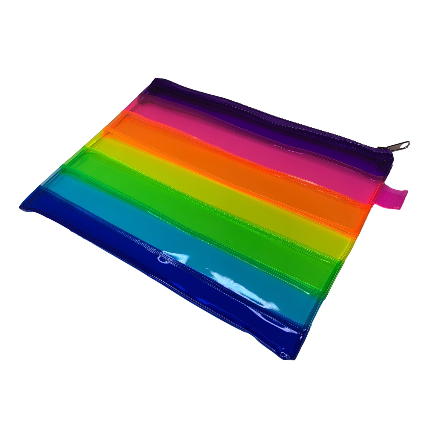 Pack of 12 A5 Rainbow Coloured Rainbow Pencil Cases