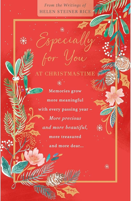 Intricate Design Especially For You Helen Steiner Rice Christmas Card