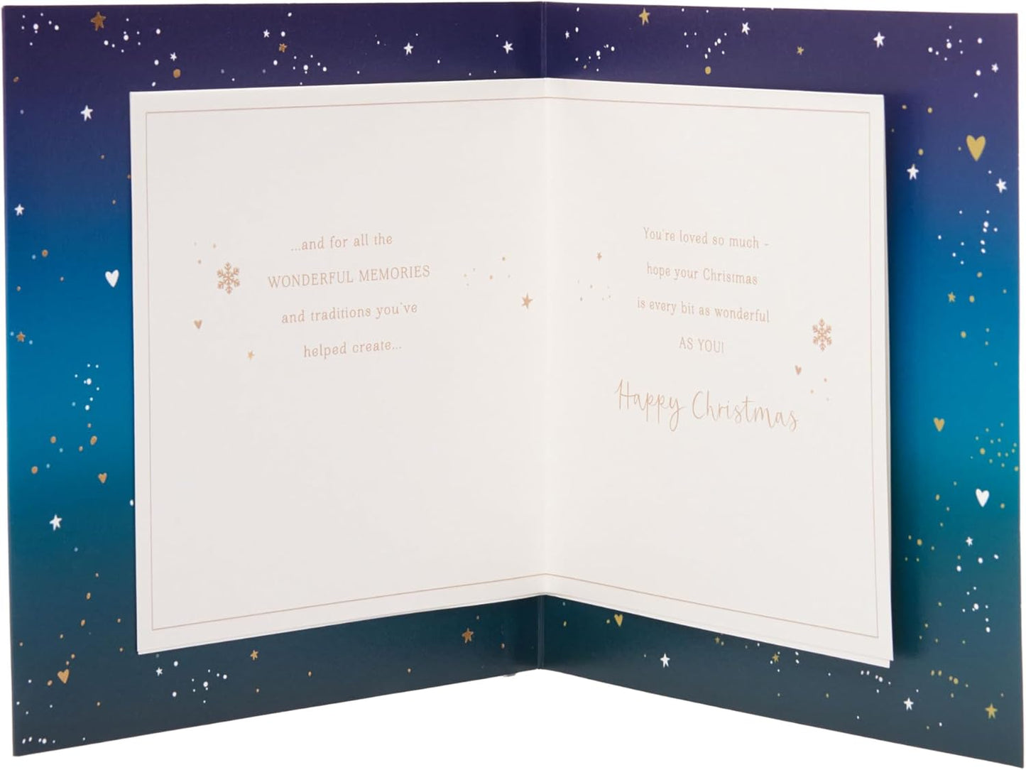 Wreath Design Mum Christmas card