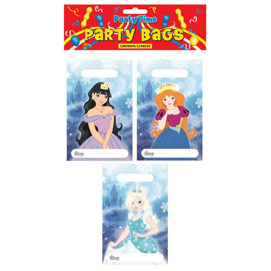 Pack of 12 Ice Princess Design Party Bags