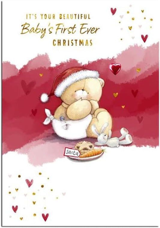 Forever Friends Baby's 1st Ever Christmas Card
