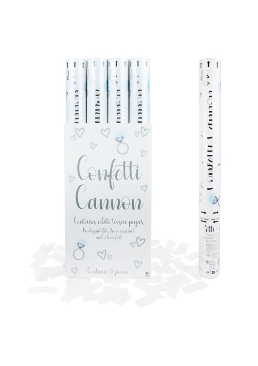 White Paper Confetti Shooters 50cm