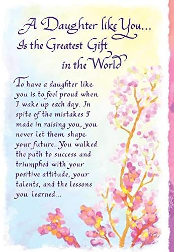 A Daughter Like You Open Greeting Card