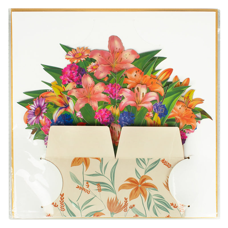 Bloom Box Lily Meadow 3D Pop Up Greeting Card
