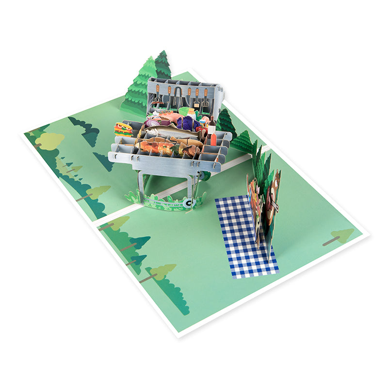 Grill & Chill 3D Barbecue Pop Up Card