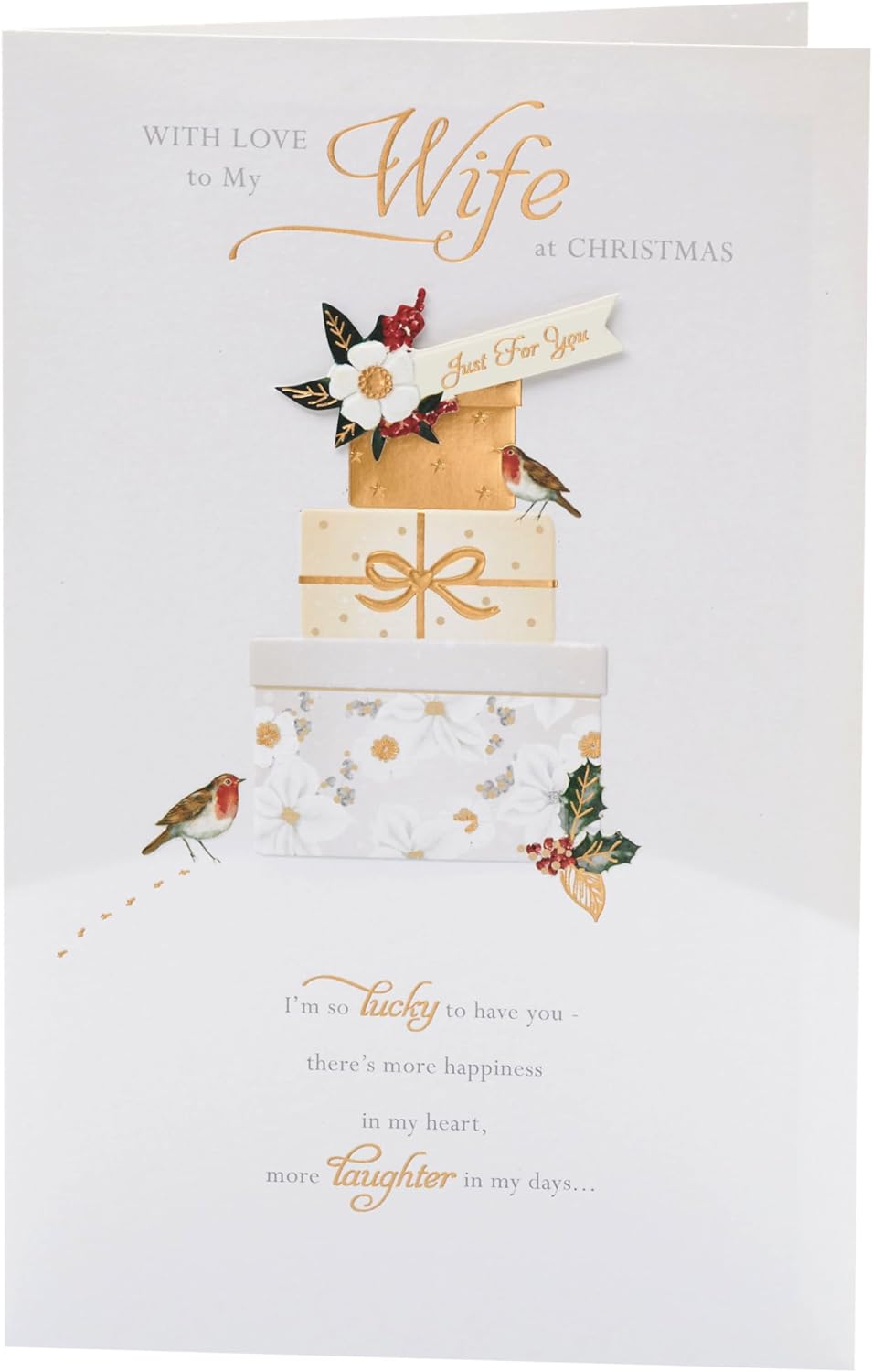 Wife For Wife Christmas Card - UK