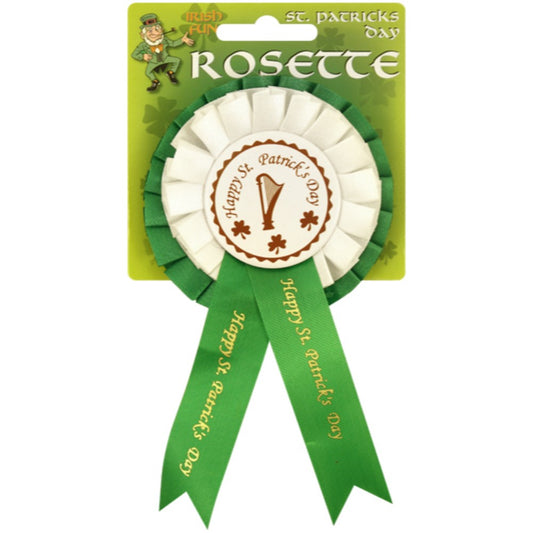 St Patricks Day Irish For The Day Rosette pin Badge decoration