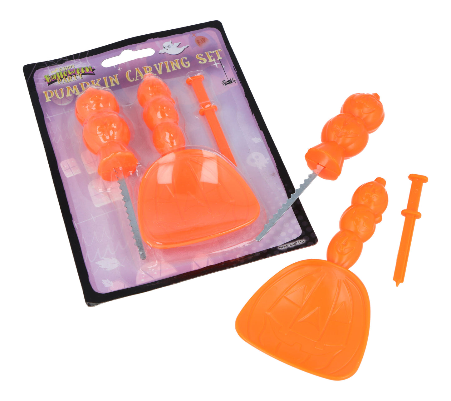 3 Pieces Halloween Pumpkin Carving Tool Set