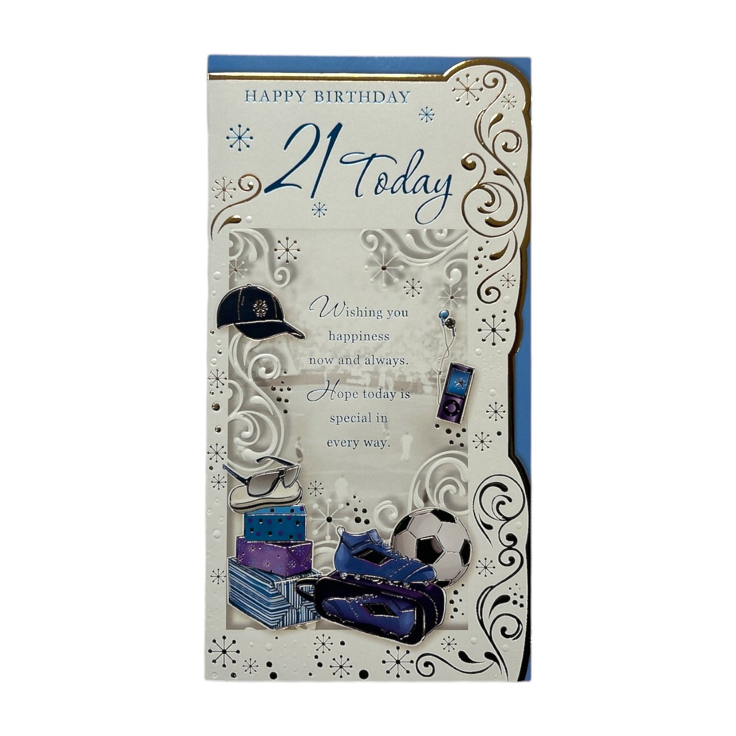 Age 21 Male Accessories Traditional Opacity Birthday Card