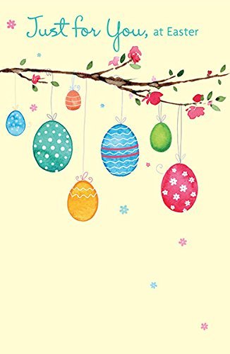 Just For You Hanging Easter Eggs Easter Greeting Card
