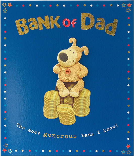 Boofle Bank Of Dad Father's Day Card