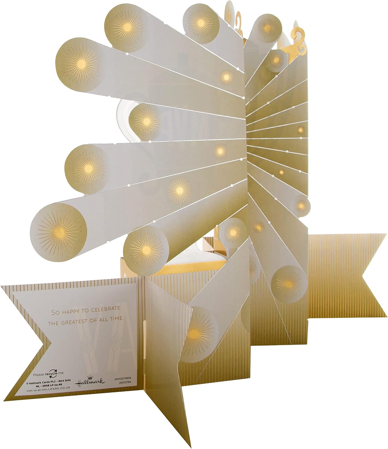 3D Pop Up 'Best Ever' Trophy Design Jumbo Father's Day Paper Wonder Card