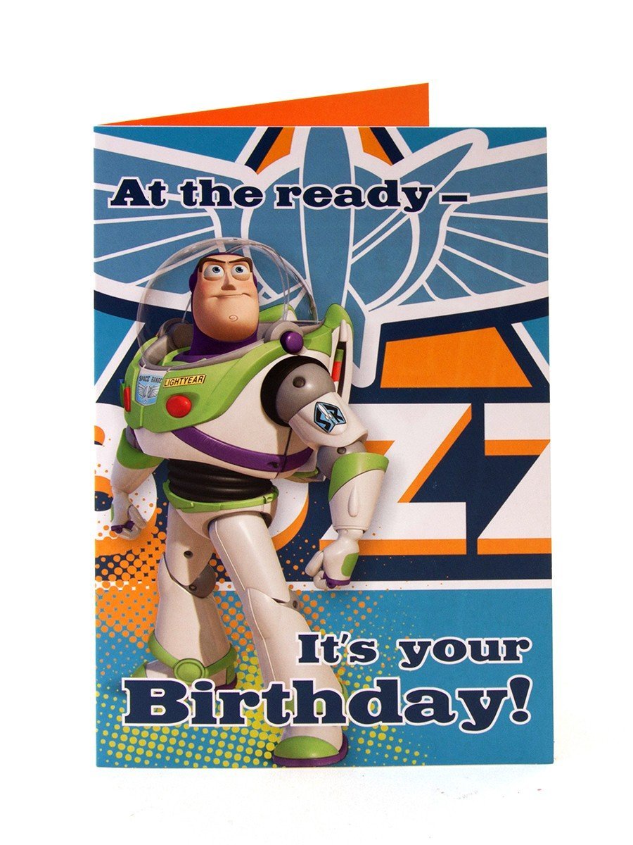 Disney Toy Story Buzz Lightyear at the Ready it's Your Birthday! Card
