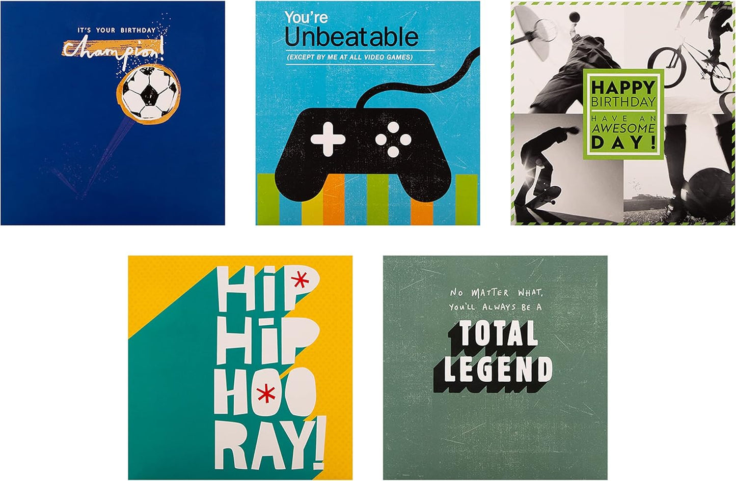 Epic Designs Multipack of 20 in 20 Designs Birthday Cards