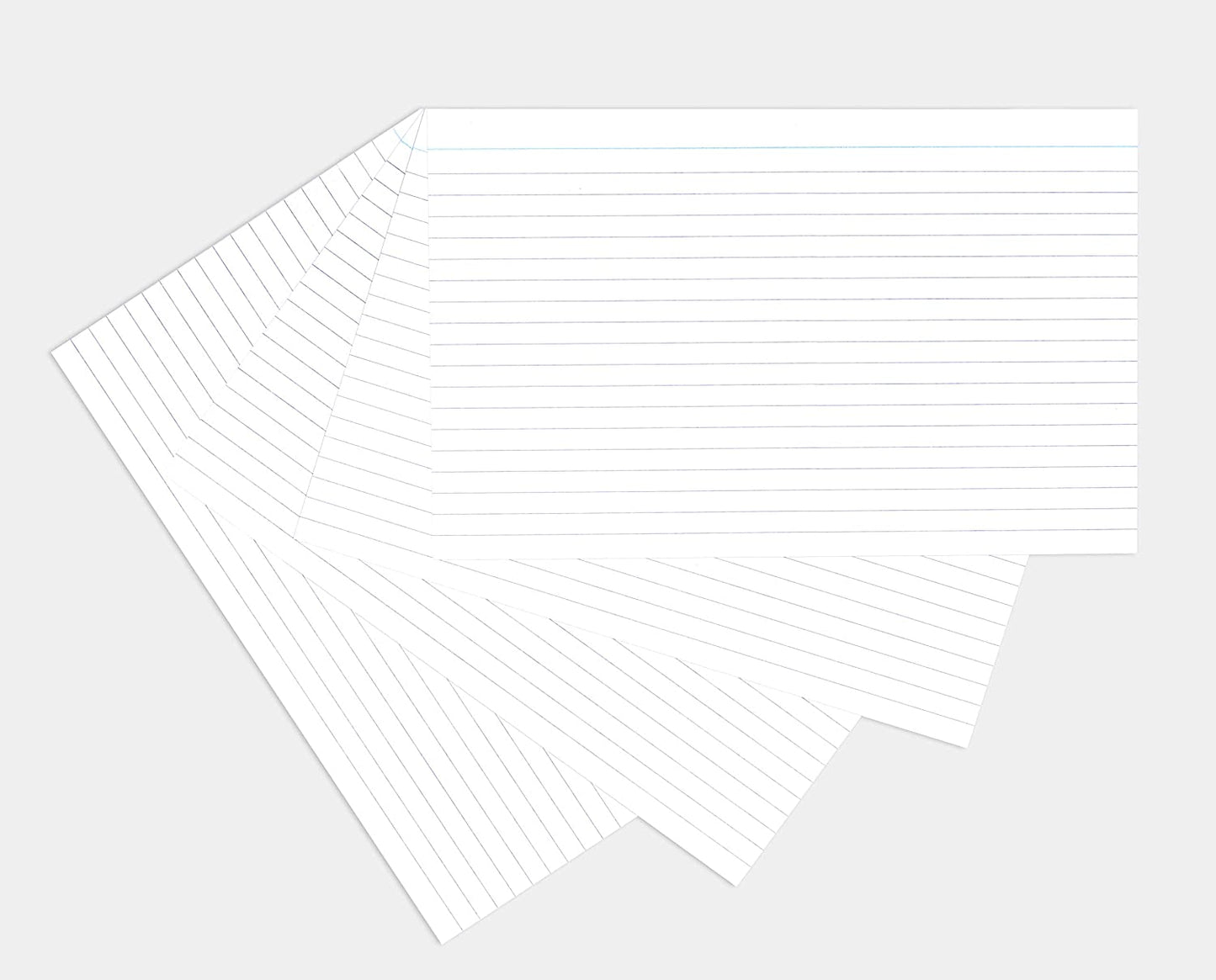 Pack of 100 White Record Cards 8x5" (203 x 127mm)