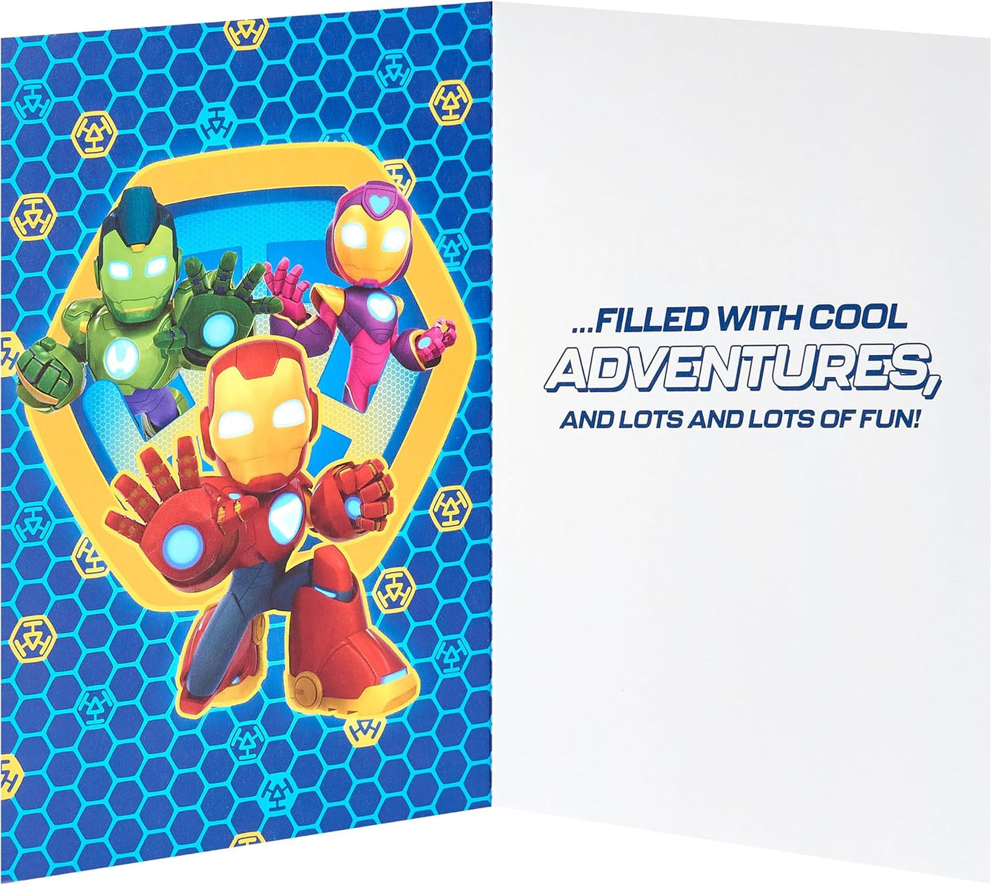 Marvel Kid's Iron Man and Friends Design Birthday Card