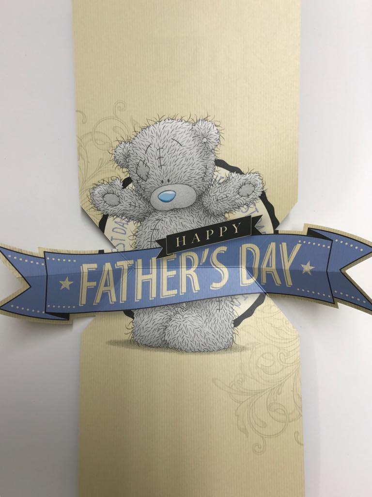 Best Dad In The World Adorable Me to You Bear Pop-up Fathers Day Card 