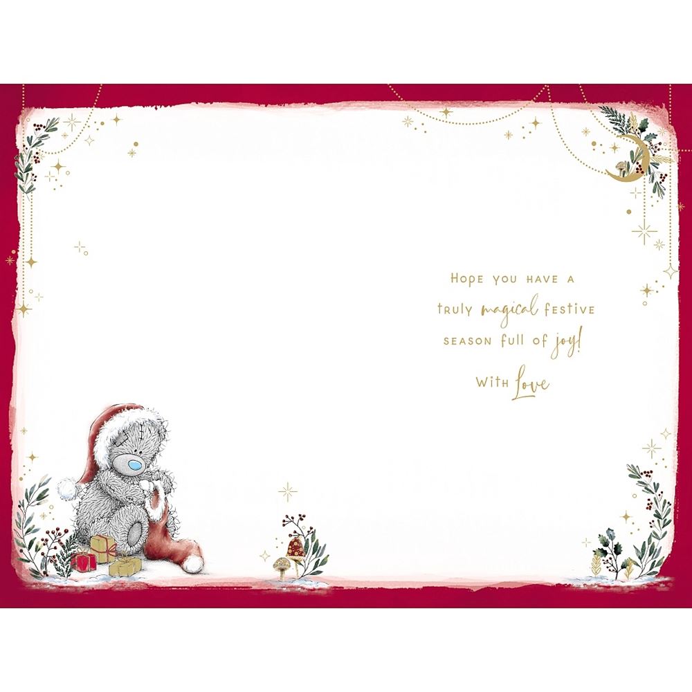 Bear And Candy Canes Nan Christmas Card