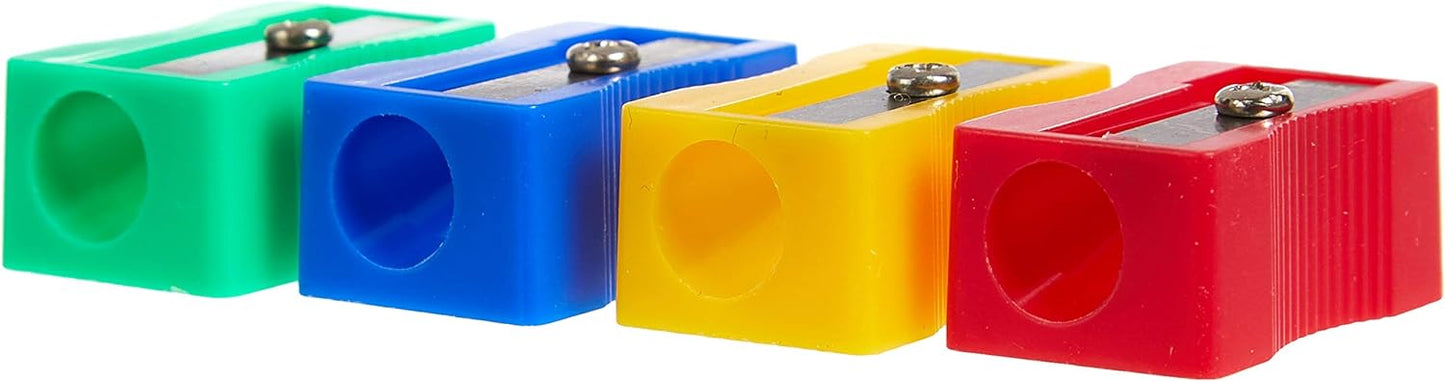 Plastic Pencil Sharpeners Assorted (Pack of 100) 794300
