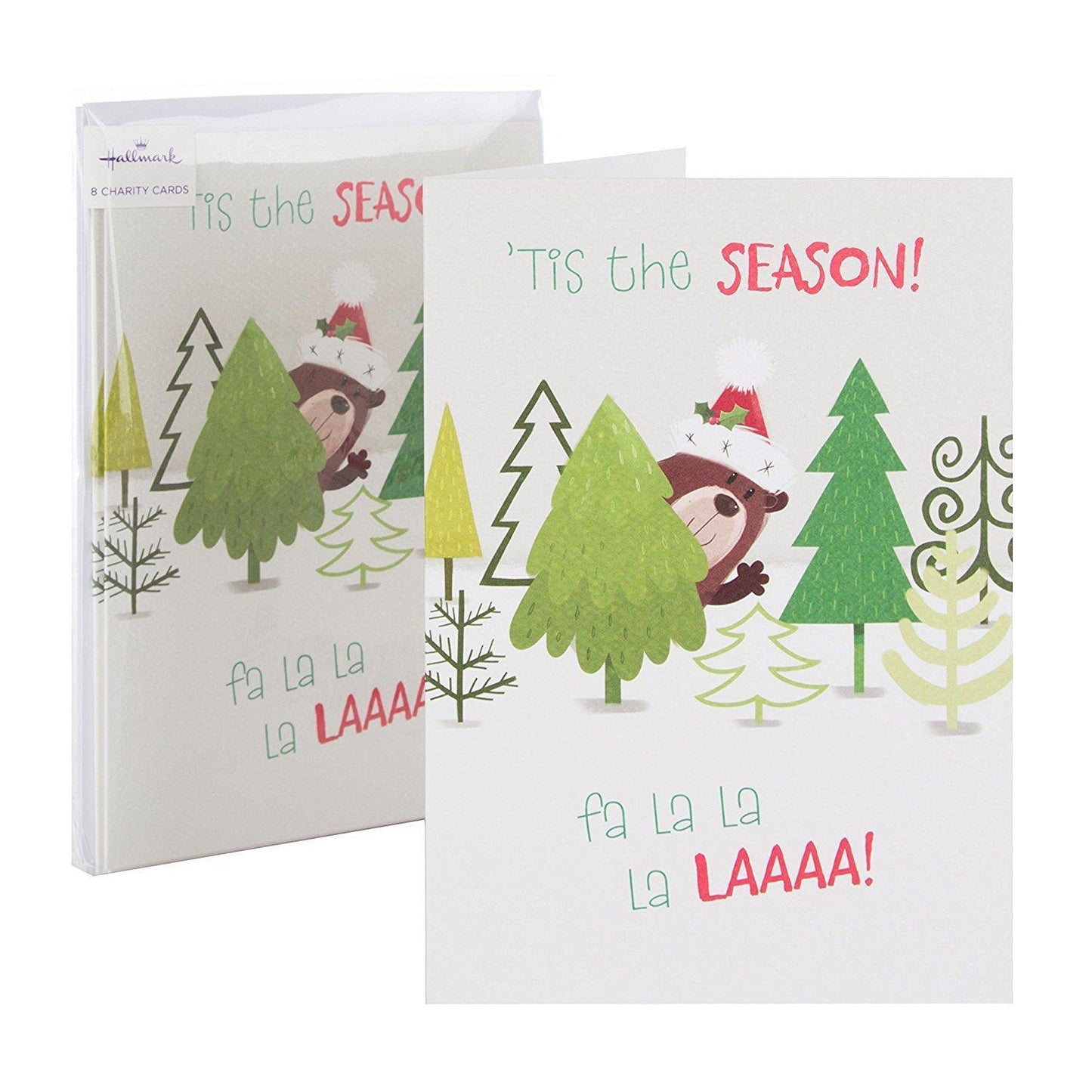 Hallmark Christmas Charity Card Pack "Tis The Season" - Pack of 8 