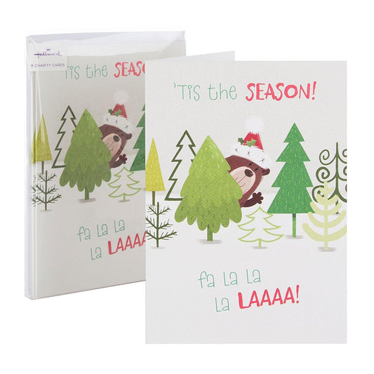 Hallmark Christmas Charity Card Pack "Tis The Season" - Pack of 8 