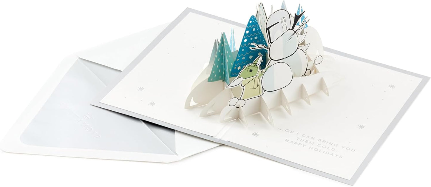 The Mandalorian and Grogu Design 3D and Pop Up Christmas Card