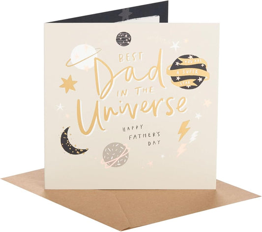 Best In The Universe Design Dad Father's Day Card