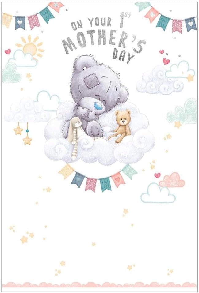 Tatty Teddy Floating On Cloud First Mother's Day Card
