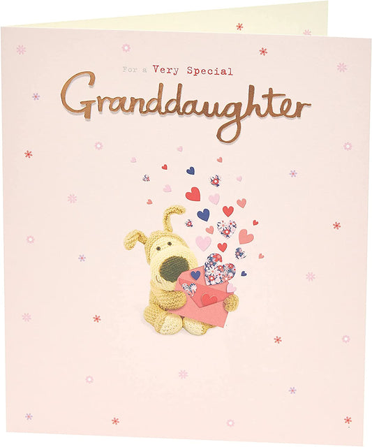 Boofle Sweet Design With Love Letter Granddaughter Birthday Card