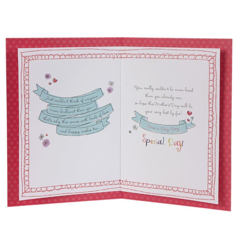 'Cute 3D Plaque' Design Mother's Day Card 