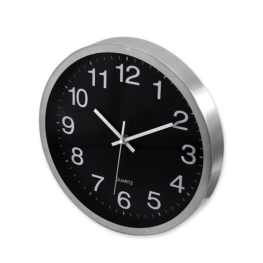 12" Metal Shell Quartz Clock