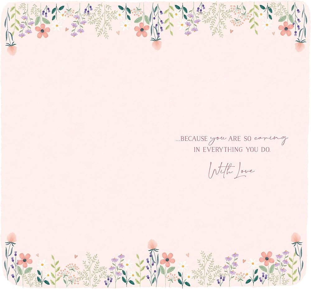 Cross Stitch Flowers Nana Mother's Day Card