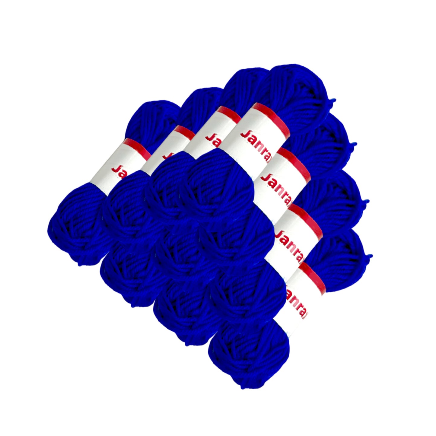 Pack of 20 Dark Blue Acrylic Yarn Rolls – 10g each, 4 Strand 8 Ply Knitting Wool