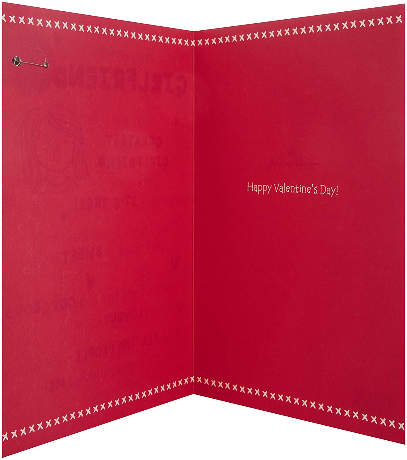 Girlfriend Valentine's Day Card 'Badge' Large