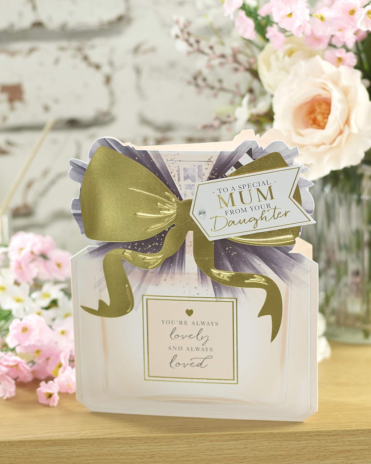 Special Mum From Your Daughter Perfume Bottle Design Mother's Day Card