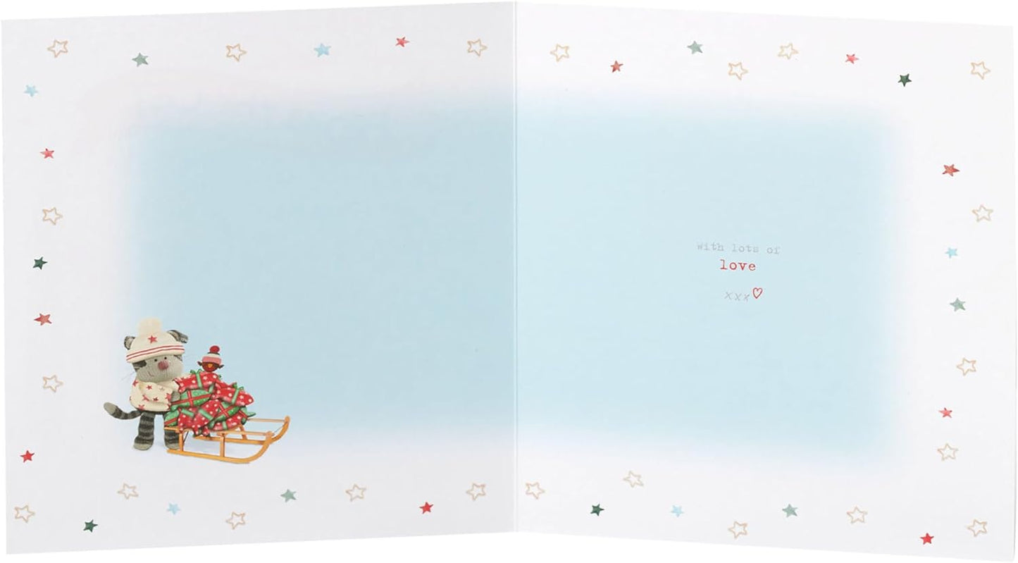 From the Cat Christmas Card Boofle Cute Design 