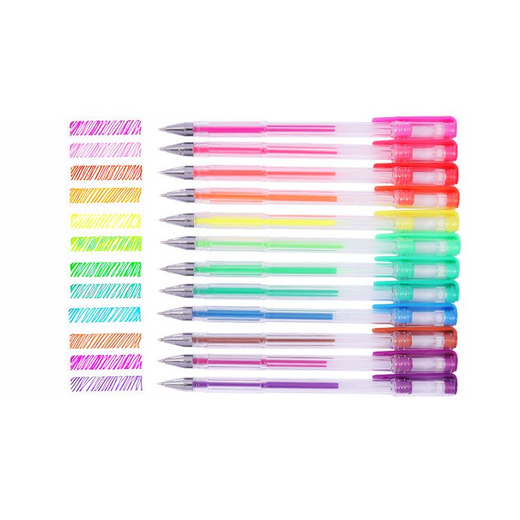 Pack of 6 Vibrant Neon Colours Gel Pens