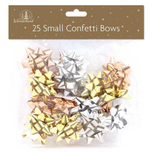 25 Luxury Small Bows Lux Metallics