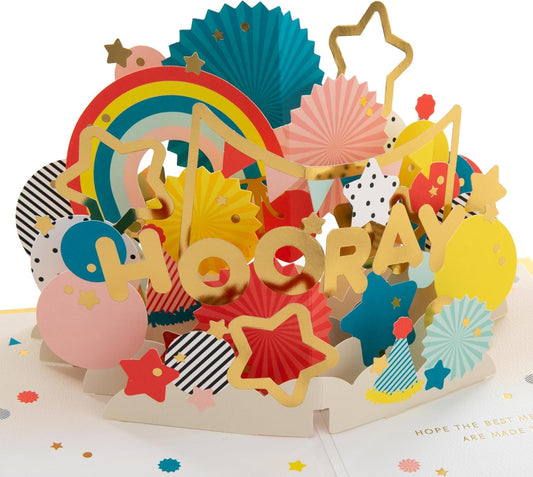 Any Occasion Celebration 3D Pop Up Birthday Graduation Congratulations Card 