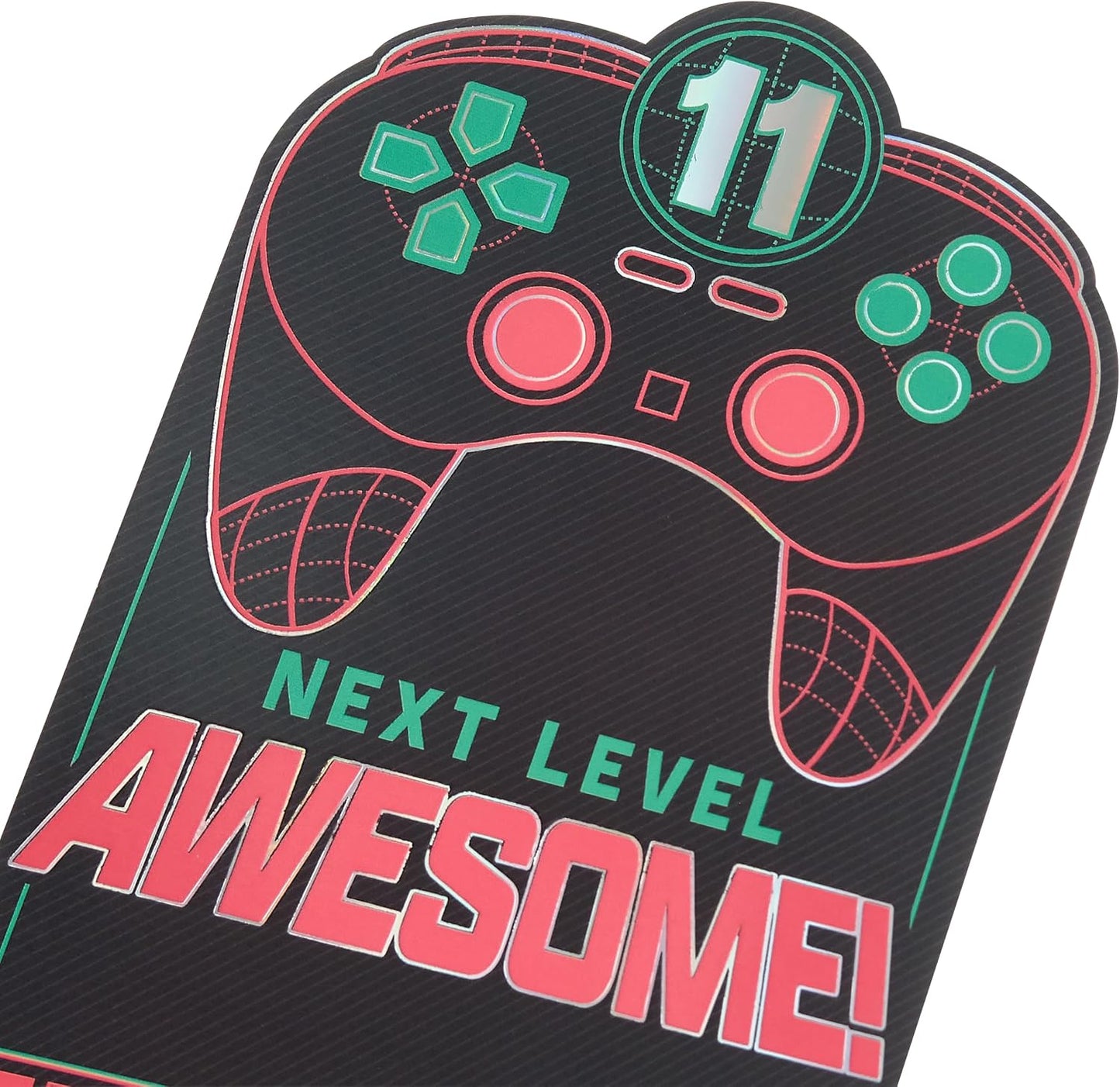 Leveled Up Gaming Design 11th Birthday Card