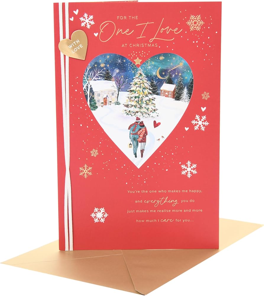 Winter Scene One I Love Christmas Card