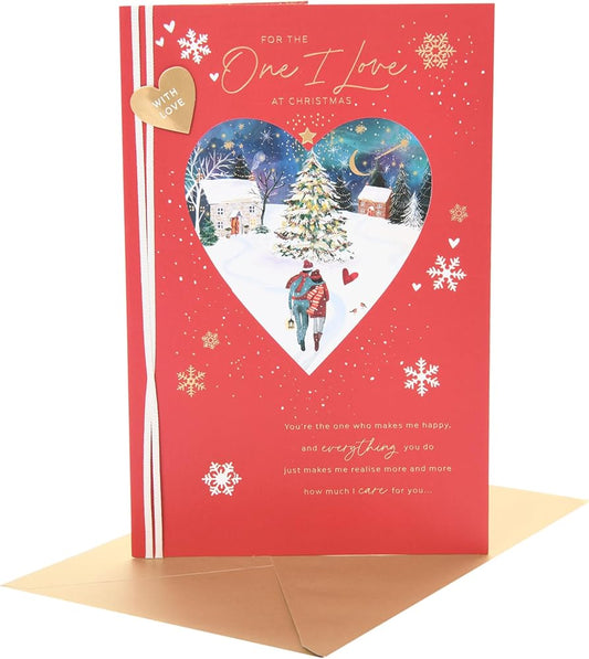 Winter Scene One I Love Christmas Card