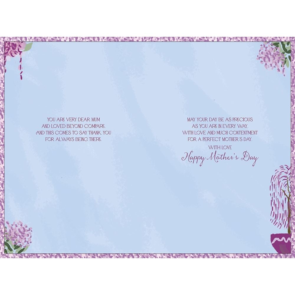 Floral Birdcage Design Mother's Day Card