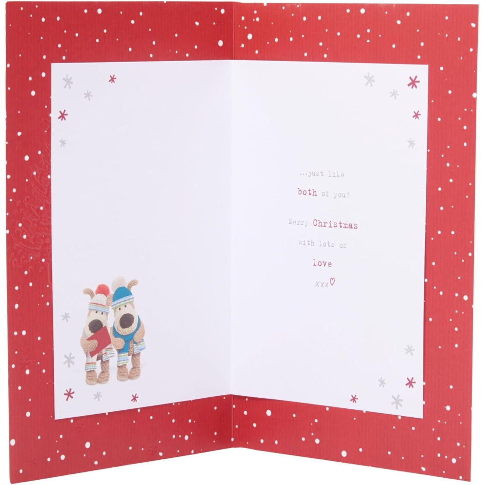 Boofles with Mufflers Sister, Brother In Law Christmas Card