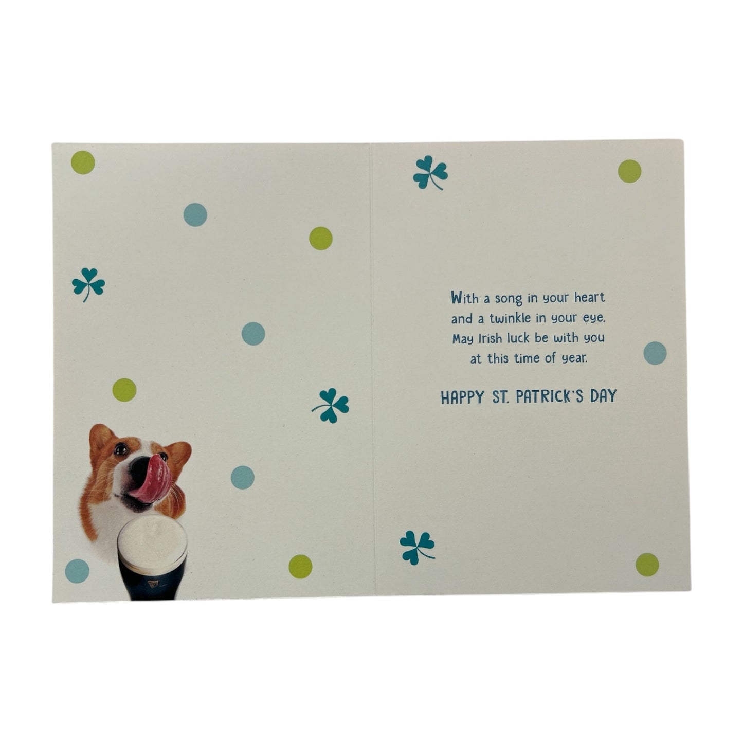 Cute Dog Design St Patrick's Day Card