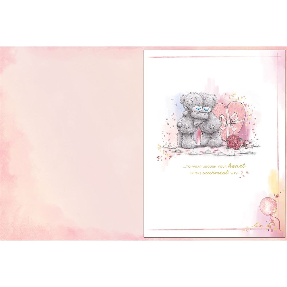 Bears with Wine Glasses Wife Birthday Boxed Handmade Card